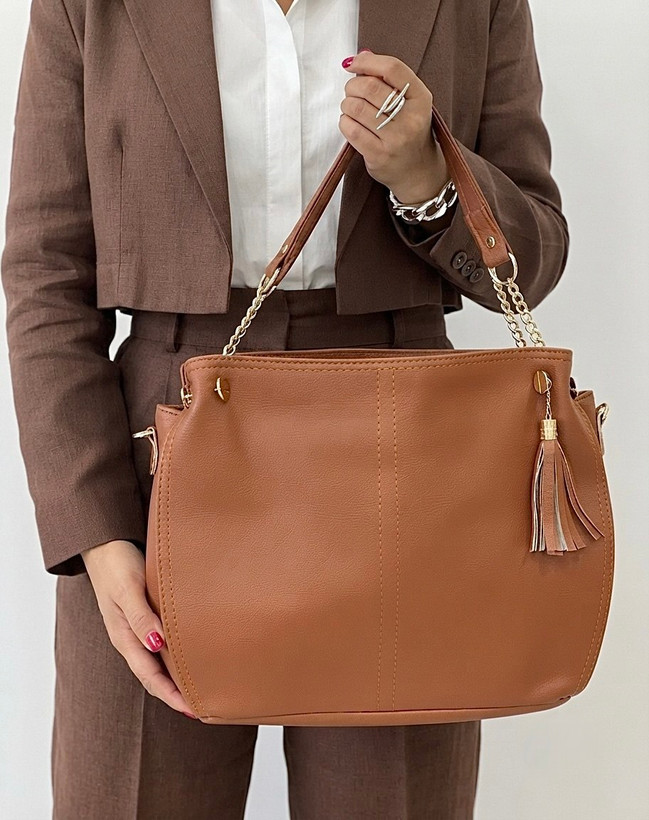 کیف زنانه دوشی و بند بلند دار در ۲ رنگ کد ۲۱۴۳💯👜